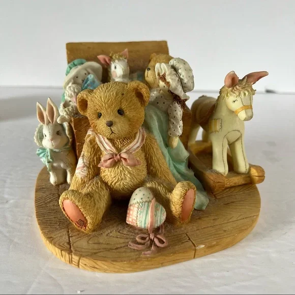 VTG Cherished Teddies Christopher Old Friends are the Best Friends Figure Nurser
