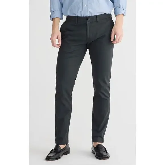 J. Crew 484 Slim-Fit Stretch Chino Pant in Faded Black 34 x 30 Workwear Casual