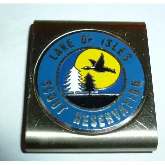 BSA Belt Loop Fabric Embroidered Lake of Isles Reservation Scouting Badge