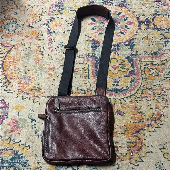 Men's Scully Brown‎ Leather Crossbody Bag 924
