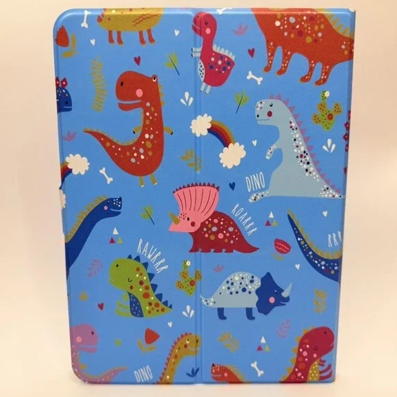 Heyday Kids Universal Tablet Case 7-11 in Blue Dinosaur Print Folio Stand New