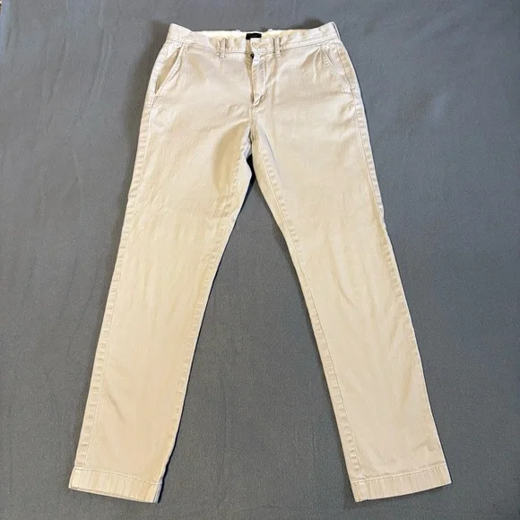 J.‎ Crew Men's Light Tan Chinos 30x30 Style 770 Stretch Textured Tapered Leg