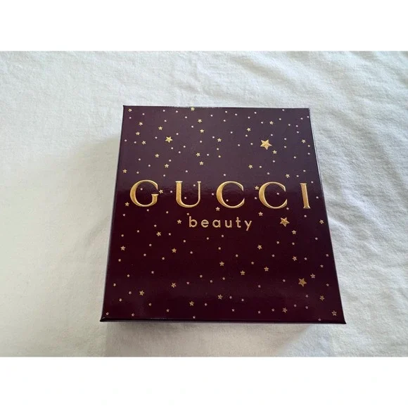 Gucci Beauty Rosso Ancora Lip Set Matte Liquid & Brillant Lipstick 3 Piece‎ Kit