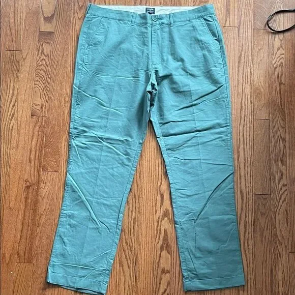 J. Crew The Sutton Green Chinos Sz 36/30 NWT