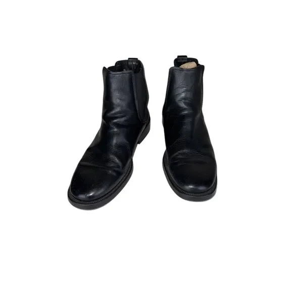 J. Crew Men’s Genuine Leather Chelsea Boots‎ Black Size 11
