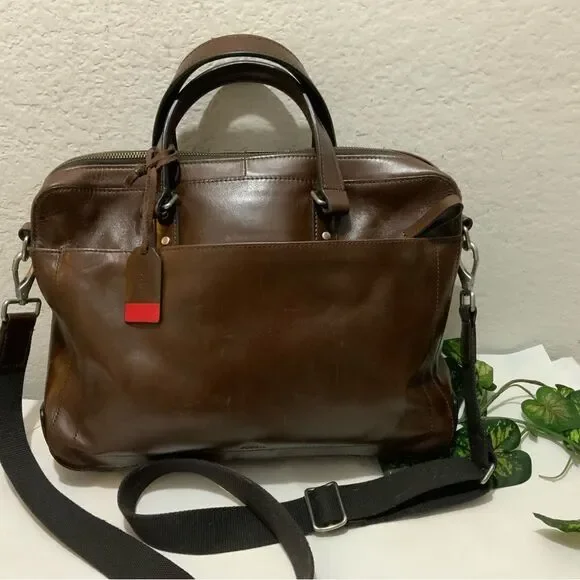 NWT Fossil Defender Eco Leather Brief Bag