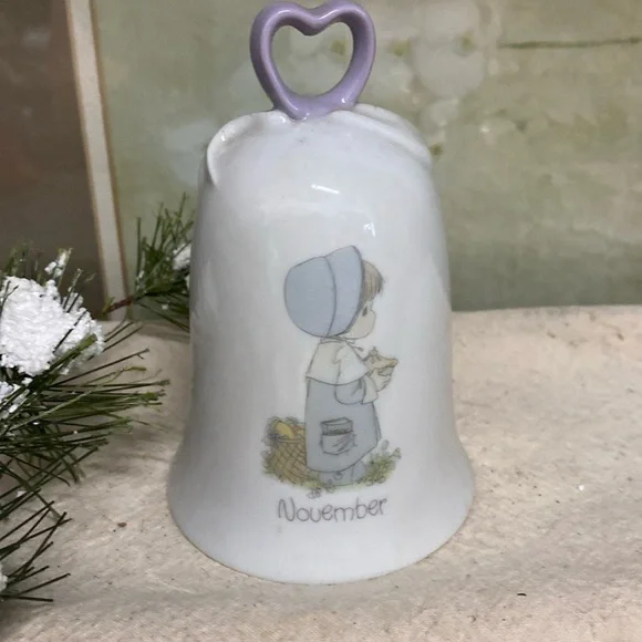 Precious Moments Porcelain Bell Month of November