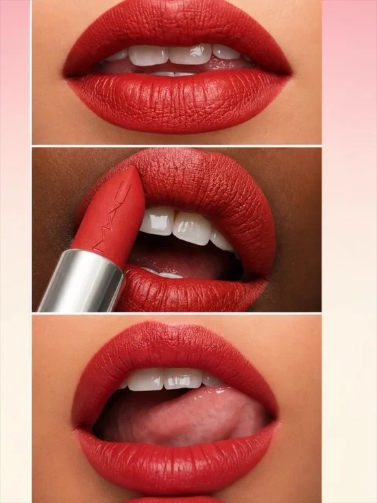 MAC Matte Lipstick Chili 602 Full Size 3g 0.10 oz NIB Dark Warm Red Brick
