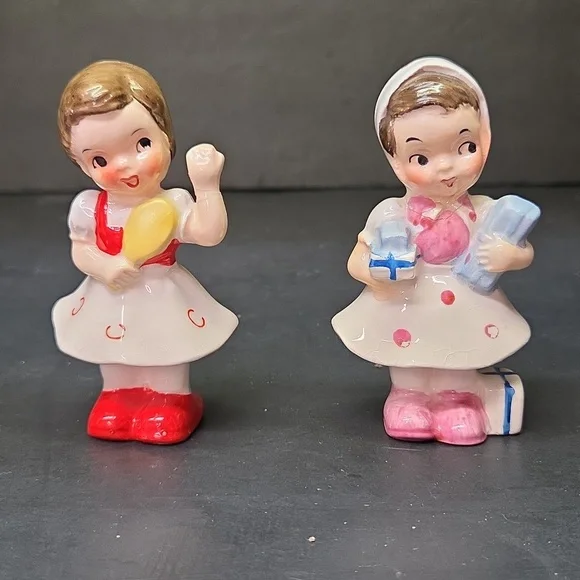 VTG‎ JAPAN UCAGCO 1950s Ceramic Figurine Girls