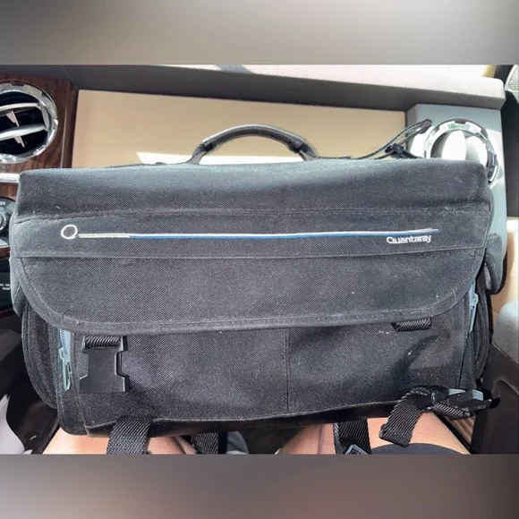 Quantaray Black Canvas‎ Camera Camcorder Carry Shoulder Bag Large