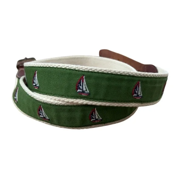J. Crew sailboat belt Size 38
