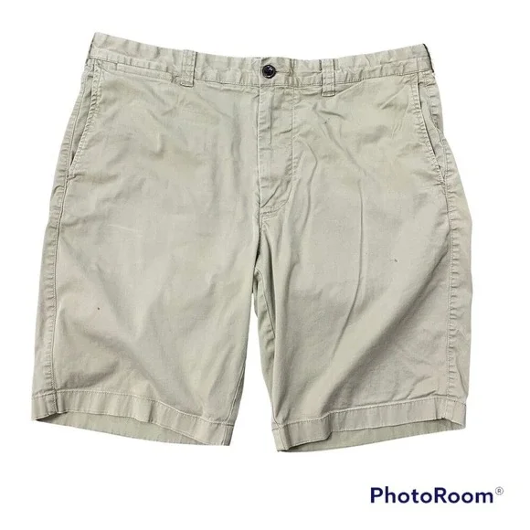 J. Crew Factory Size 35‎ Shorts Stretch Chino Flat Front Cotton Casual Men's 10