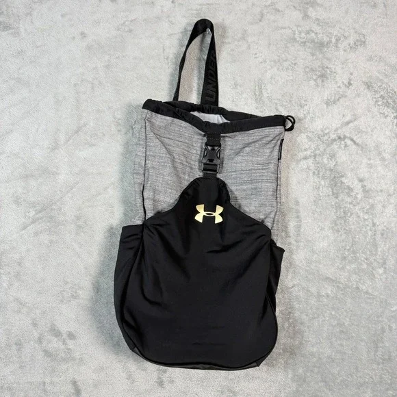 Under Armour Unisex OSFA Sling Bag Grey Black Armourvent Buckle Crossbody