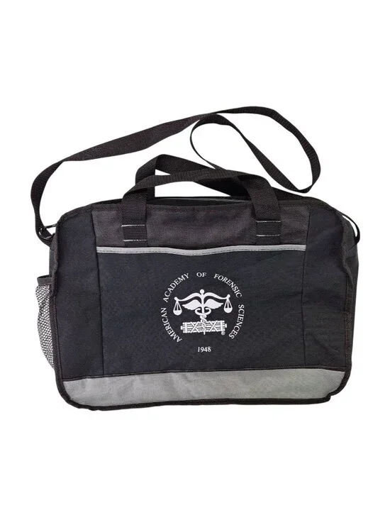 American Academy Of Forensic Sciences Messenger Laptop Tote Bag Black 17