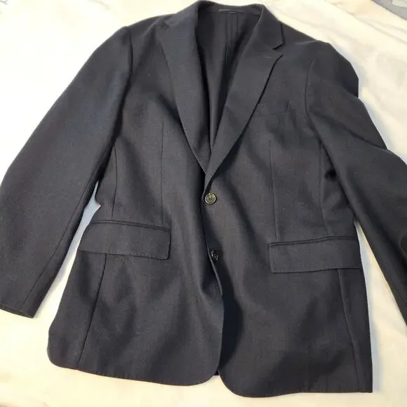 J. Crew Ludlow Slim-fit suit jacket in English cotton-wool BH230 Navy, Size 42R