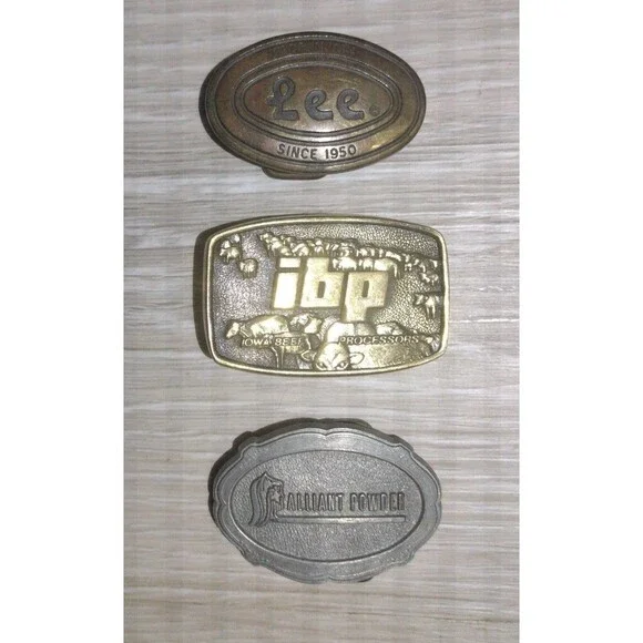 3 Vintage Kid Belt Buckle's