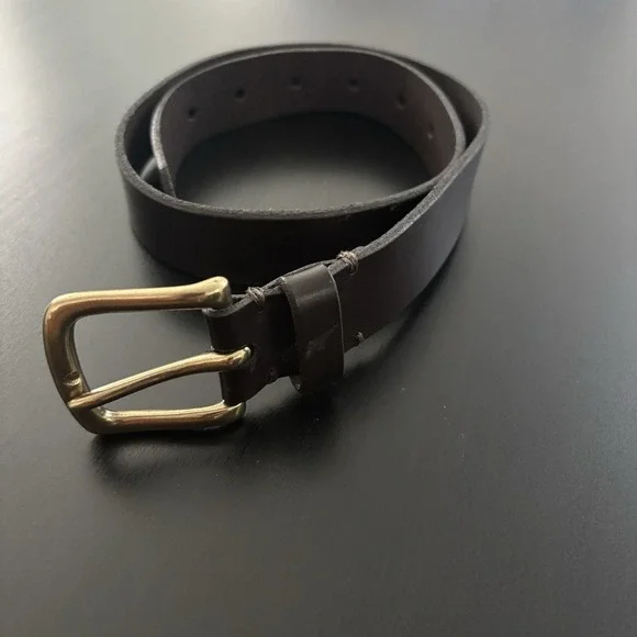 Vintage‎ GAP Brown Leather Belt USA Made Youth Size Medium