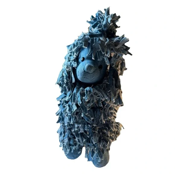 Vintage Dog GUND‎ Blue Denim Jimmy Jeans Poodle Stuffed Animal Plush