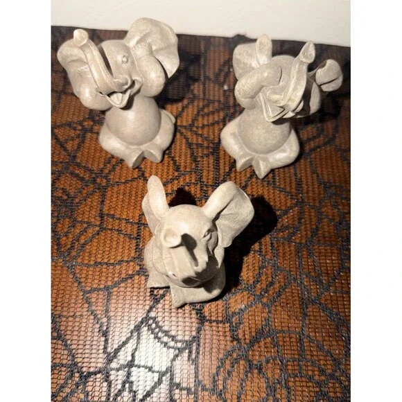 Mini Elephant Figurines Set Of 3 No Evil Natures Mark 3