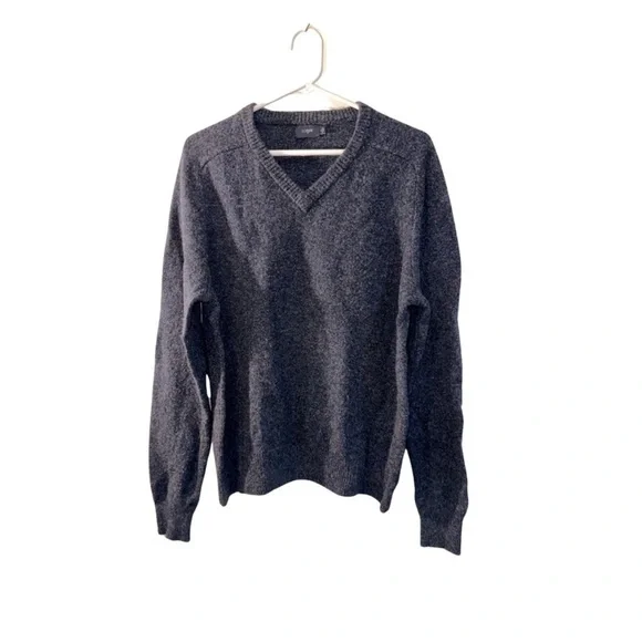 J.Crew Lambswool V-Neck Sweater - Blue, Size L