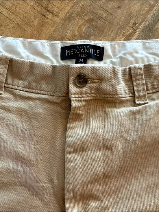 J.Crew Mercantile Flex Khaki Shorts - Beige