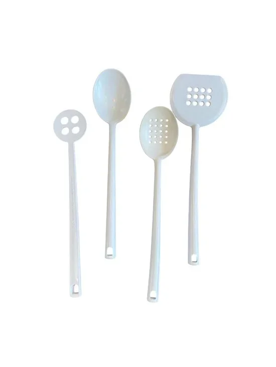 Ekco Ancona White Melamine Utensil Set of 4 13.5