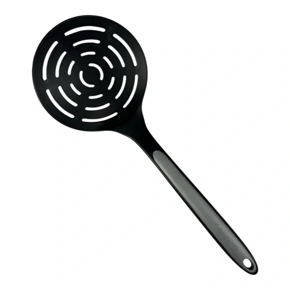 Calphalon Black Gray Skimmer Strainer Slotted Spoon Round Heat Resistant 14