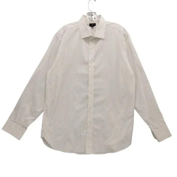 J.Crew Ludlow Slim Fit Long‎ Sleeve Button Down Shirt 17/35 Dots Pattern