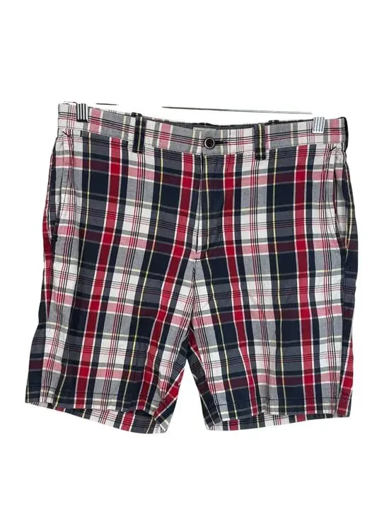 J.Crew Indian Madras Plaid Shorts Men’s 32 Preppy Chino Cotton