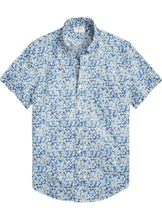 J. Crew Short Sleeve Cotton Poplin Shirt Liberty Floral Print
