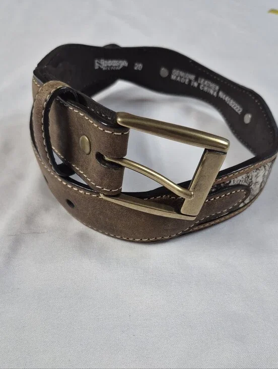 Nocona Kids Brown Leather Camo Shotgun Shell Belt Size 20  N44182222