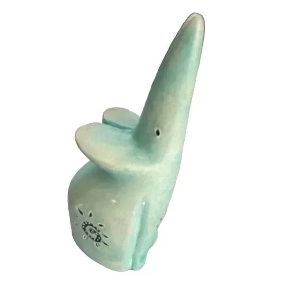 Hand‎ carved stone mouse figurine folklore rustic native primitive sun symbols