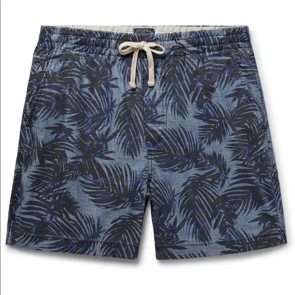 J. Crew printed cotton shorts chambray size xl
