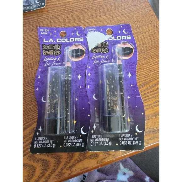 2x L.A. Colors Beautifully Bewitched Lipstick & Lip Color 