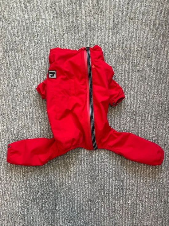 Canada Pooch Red Winter Dog Snowsuit Coat Size 16 Insulated Water Resistant