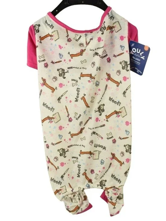 Youly Dog Large 17 to 19 inches The Artist Pink Pet Pajamas