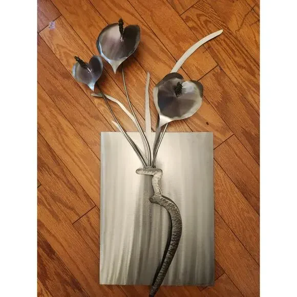 Metal Art Lilies Flowers Wall Art Decor 28