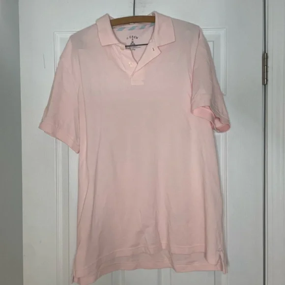 J. CREW Repp Polo NWT in pink - XL