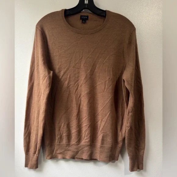 J. Crew Men's Tan Crewneck Sweater
