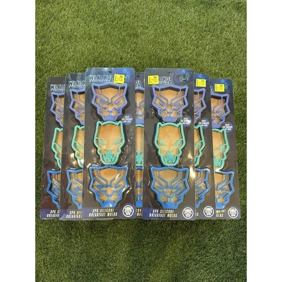 Marvel 3PK Silicone Breakfast Molds Wakanda Black Panther Lot Of 9