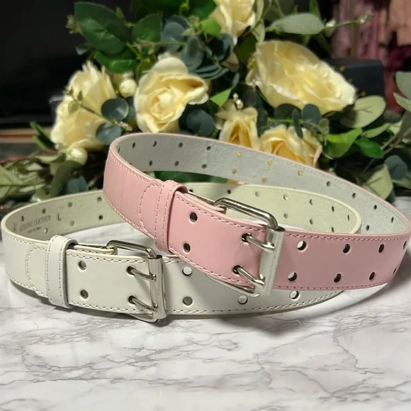BUNDLE OF 2 GENUINE LEATHER BELTS