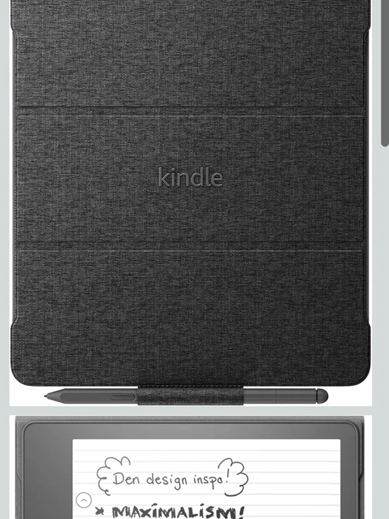 Amazon Kindle Accessories Store Amazon Kindle Scribe Fabric Folio Cover with Ma