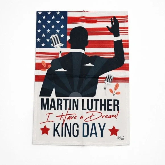 Martin Luther‎ King Day I Have a Dream Garden Flag 13x18.5 American Flag MLK