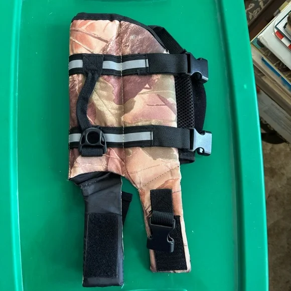 XS Camo Dog Life Jacket with Reflective Straps