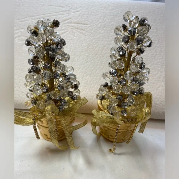 Decorative Tree Beads Crystals &‎ Rhinestones, Gold Pot