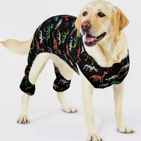 Hyde & EEK! Boutique Halloween Dino Dinosaur Skeleton Sleep Dog and Cat Pajamas