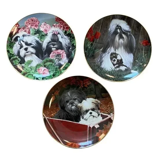Set of 3 Danbury Mint Collectible Plates by Simon Mendez 