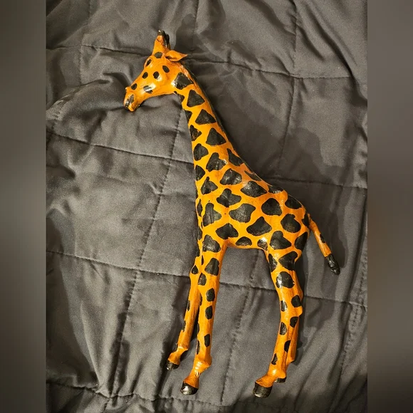 Orange and Black‎ Giraffe Figurine