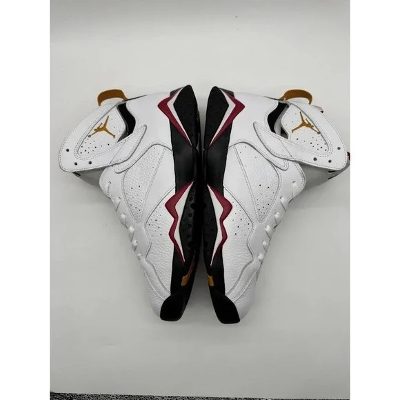 Air Jordan 7 Retro Cardinal 2022 White Red Black Bronze Mens Size 13 CU9307-106