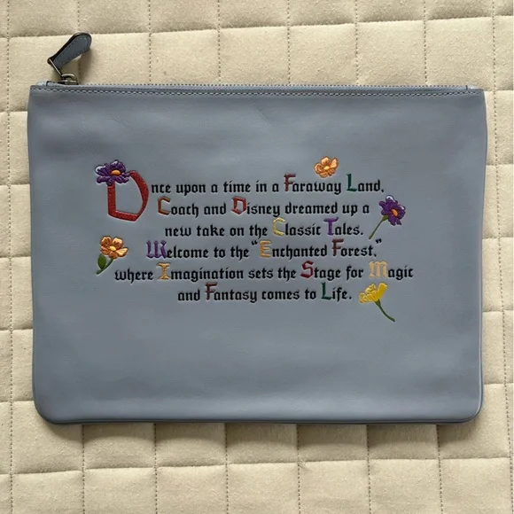 Coach x Disney - Gray Disney Themed Pouch/Tablet Case